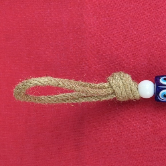 Evil Eye Rope Ornament - Picture 4 of 6